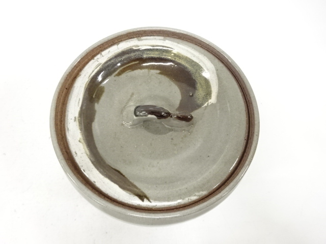  作家物　刷毛目　水指（保護箱付）